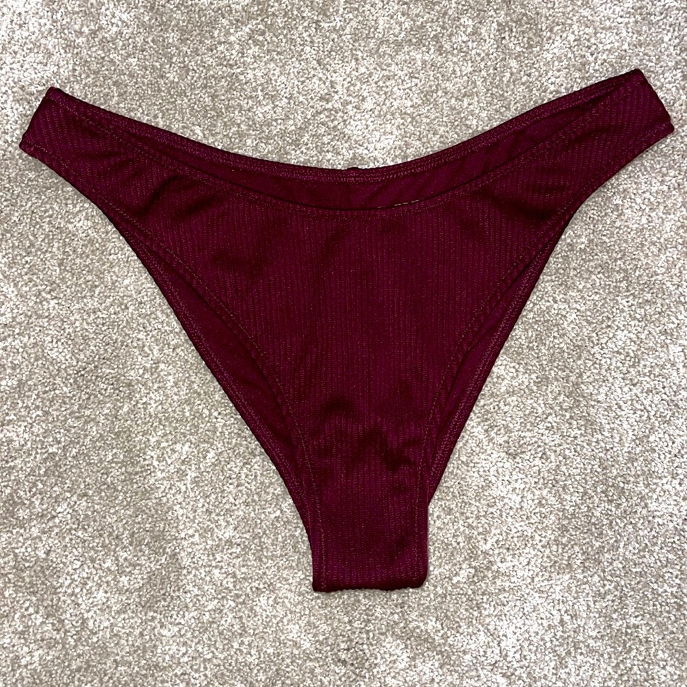 Express ribbed bikini bottom